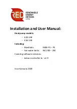 RED A10-UHE Installation And User Manual предпросмотр