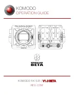 Предварительный просмотр 1 страницы RED KOMODO 6K ST Operation Manual