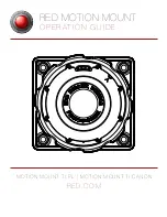 RED Motion mount TI Canon Operation Manual предпросмотр