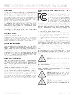 Preview for 3 page of RED Motion mount TI Canon Operation Manual