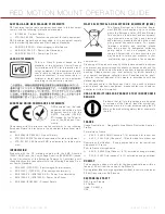 Preview for 4 page of RED Motion mount TI Canon Operation Manual