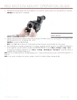 Preview for 11 page of RED Motion mount TI Canon Operation Manual