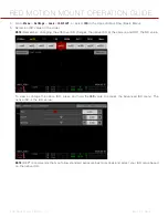 Preview for 17 page of RED Motion mount TI Canon Operation Manual