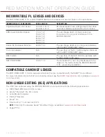 Preview for 35 page of RED Motion mount TI Canon Operation Manual