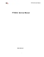 Preview for 1 page of RED PT500-2 Service Manual