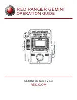 RED RANGER GEMINI 5K S35 Operation Manual предпросмотр