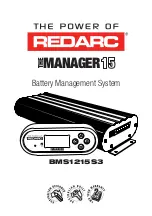 Preview for 1 page of Redarc BMS1215S3 Manual