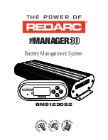 Redarc MANAGER30 Manual preview