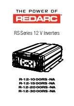 Redarc R-12-1000RS-NA Manual предпросмотр