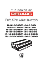 Preview for 1 page of Redarc R-12-1000S User Manual