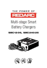 Redarc SBC1205 Instruction Manual предпросмотр