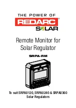 Предварительный просмотр 1 страницы Redarc SRPA-RM Quick Start Manual