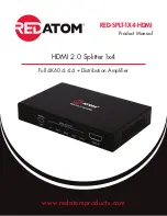 REDATOM RED-SPLT-1X4-HDMI Product Manual preview