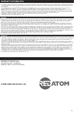 Preview for 12 page of REDATOM REDXLFOPEN175P Instruction Manual