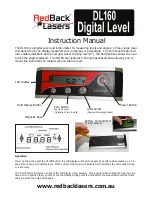 RedBack Laser DL 160 Instruction Manual preview