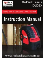 Preview for 1 page of RedBack Laser dld5x Instruction Manual