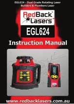RedBack Laser EGL624 Instruction Manual preview