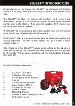 Preview for 3 page of RedBack Laser EGL624 Instruction Manual