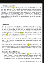 Preview for 7 page of RedBack Laser EGL624 Instruction Manual