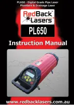 RedBack Laser PL650 Instruction Manual preview