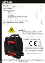 Preview for 2 page of RedBack Lasers 2L360 Instruction Manual