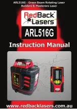 RedBack Lasers ARL516G Instruction Manual preview