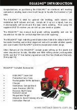 Preview for 3 page of RedBack Lasers EGL624G Instruction Manual