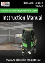 RedBack Lasers XLG44 Instruction Manual preview