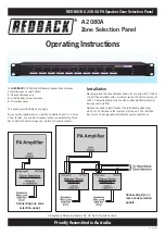 Preview for 1 page of Redback A 2080A Operating Instructions