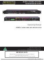 Redback A 4435 Operating Manual preview