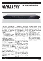 Preview for 1 page of Redback A 4567 Quick Start Manual