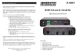 Preview for 1 page of Redback A 4861 Operating Instructions