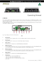 Redback A 6514 Operating Manual предпросмотр