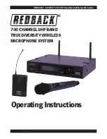 Redback C 8890B Operating Instructions Manual preview