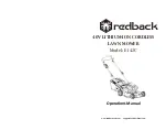 Предварительный просмотр 1 страницы Redback E142C Operation Manual