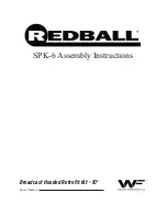 Redball SPK-6 Assembly Instructions Manual preview