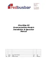 Redbusbar CircuitSpy 80 Installation And Operation Manual preview