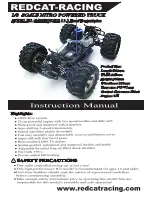 Redcat Racing Earthquake 3.5 Instruction Manual preview