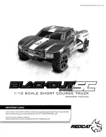 REDCAT BLACKOUT SC PRO Owner'S Manual предпросмотр