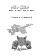 REDCAT F/A-18C Owner'S Handbook Manual preview