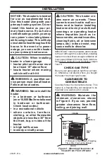 Preview for 9 page of ReddyHeater BLUE FLAME BWH10NLMC Owner'S Operation And Installation Manual