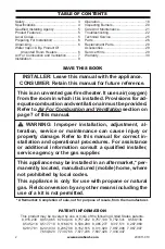 Preview for 2 page of ReddyHeater BWH10NLMC-2 Owner'S Operation And Installation Manual