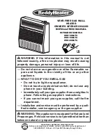 Предварительный просмотр 1 страницы ReddyHeater IWH10NLTC Owner'S Operation And Installation Manual