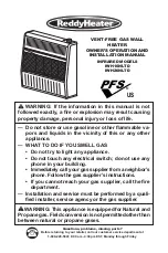 ReddyHeater IWH16NLTD Owner'S Operation And Installation Manual preview