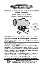 ReddyHeater RH40FA Owner'S Manual preview