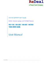 ReDeal HS 105 User Manual preview