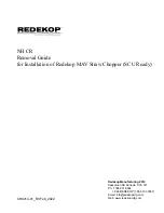 Preview for 1 page of REDEKOP NH CR Manual