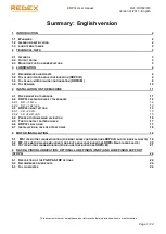 Preview for 3 page of REDEX KRPX+ Setup And Maintenance Instructions