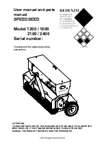 Preview for 1 page of Redexim SPEEDSEED 1200 User Manual And Parts