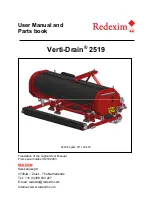 Redexim Verti-Drain 2519 User Manual And Parts Book предпросмотр